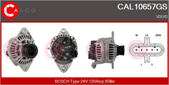 Generator / Alternator CAL10657GS CASCO
