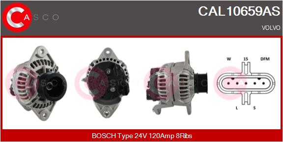 Generator / Alternator CAL10659AS CASCO