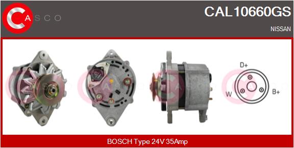 Generator / Alternator CAL10660GS CASCO