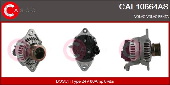 Generator / Alternator CAL10664AS CASCO
