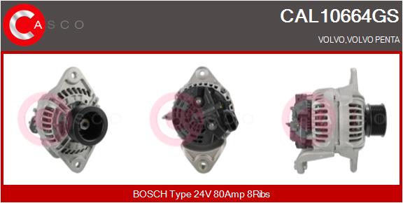Generator / Alternator CAL10664GS CASCO