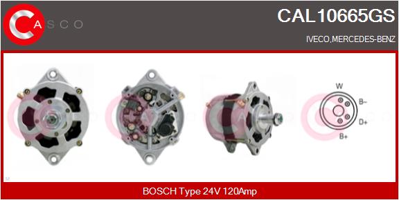 Generator / Alternator CAL10665GS CASCO