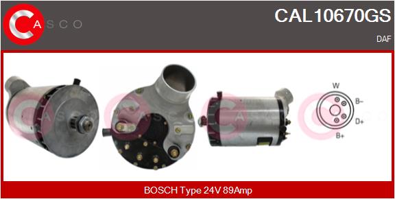 Generator / Alternator CAL10670GS CASCO