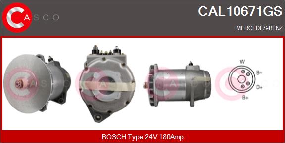 Generator / Alternator CAL10671GS CASCO