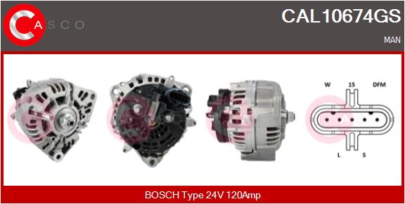 Generator / Alternator CAL10674GS CASCO