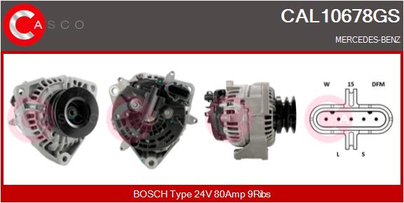Generator / Alternator CAL10678GS CASCO