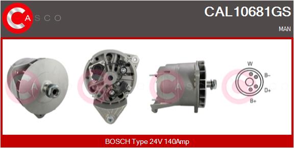 Generator / Alternator CAL10681GS CASCO