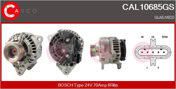 Generator / Alternator CAL10685GS CASCO