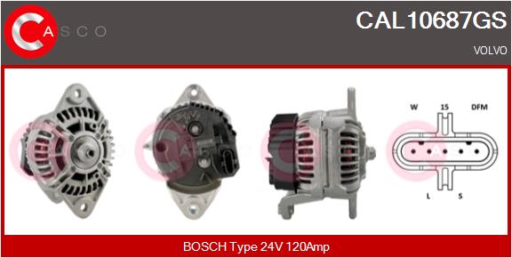 Generator / Alternator CAL10687GS CASCO