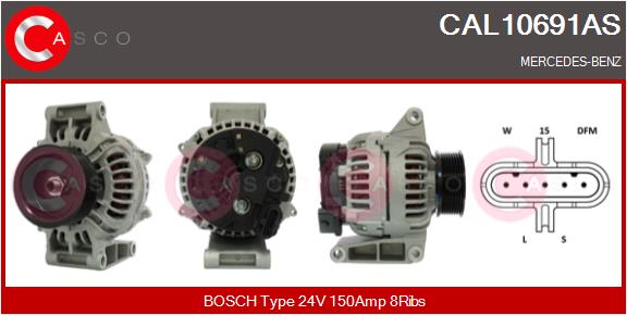 Generator / Alternator CAL10691AS CASCO
