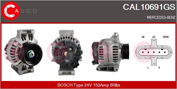 Generator / Alternator CAL10691GS CASCO