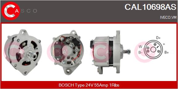 Generator / Alternator CAL10698AS CASCO