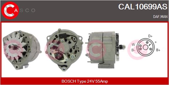 Generator / Alternator CAL10699AS CASCO