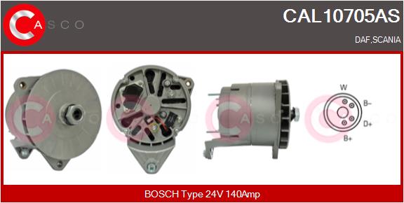 Generator / Alternator CAL10705AS CASCO