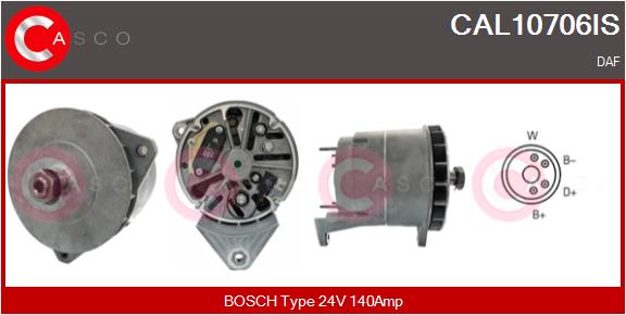 Generator / Alternator CAL10706IS CASCO