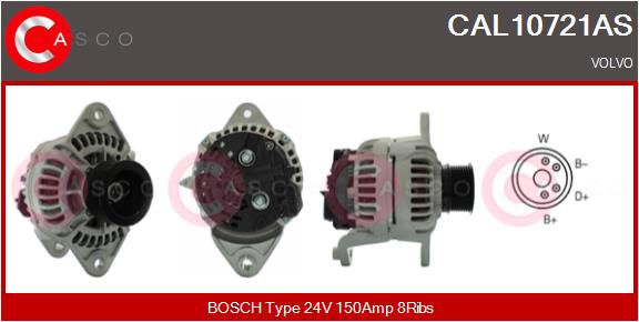 Generator / Alternator CAL10721AS CASCO