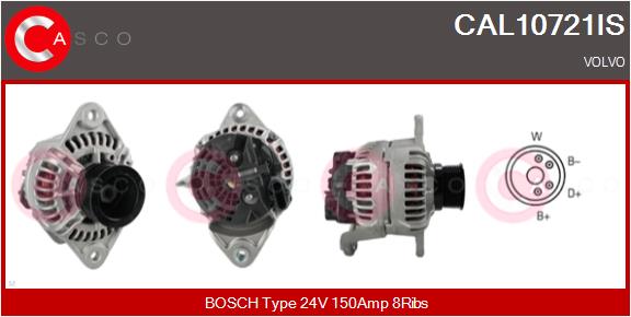 Generator / Alternator CAL10721IS CASCO