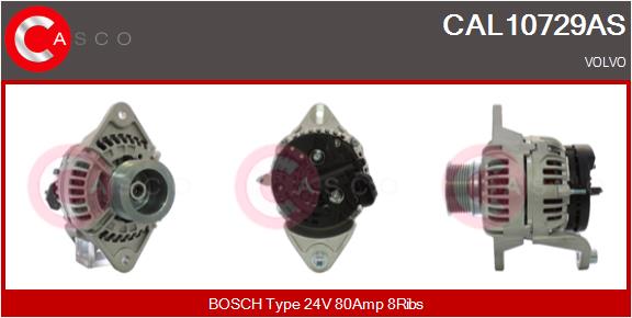 Generator / Alternator CAL10729AS CASCO