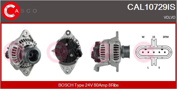 Generator / Alternator CAL10729IS CASCO
