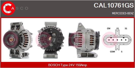 Generator / Alternator CAL10761GS CASCO