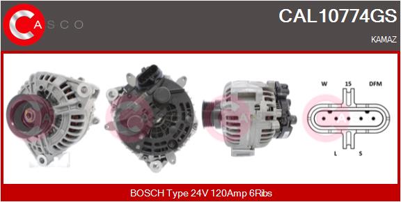 Generator / Alternator CAL10774GS CASCO