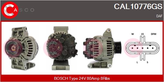 Generator / Alternator CAL10776GS CASCO