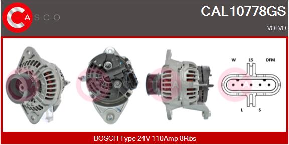Generator / Alternator CAL10778GS CASCO