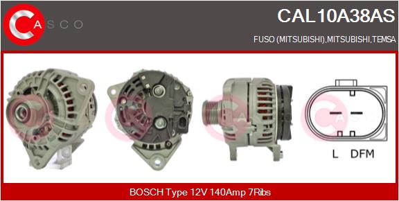 Generator / Alternator CAL10A38AS CASCO