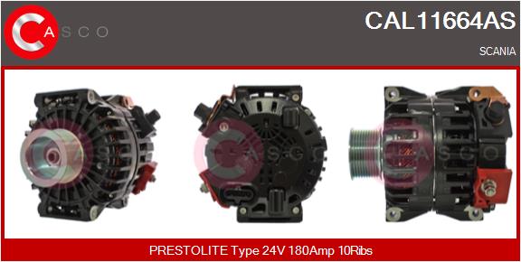 Generator / Alternator CAL11664AS CASCO