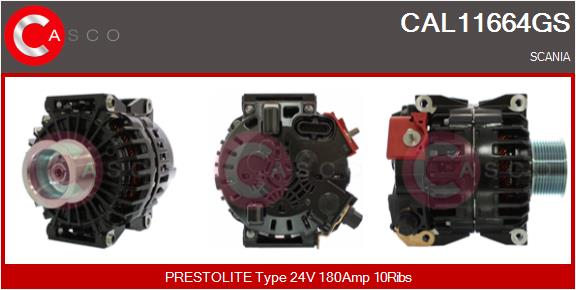 Generator / Alternator CAL11664GS CASCO