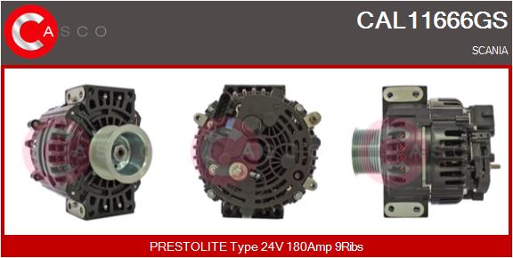 Generator / Alternator CAL11666GS CASCO