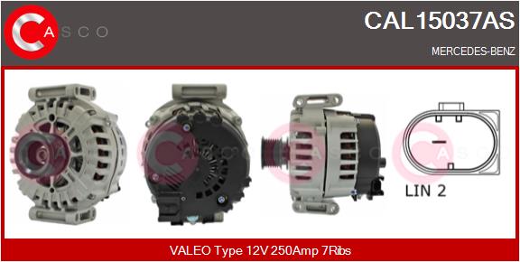 Generator / Alternator CAL15037AS CASCO