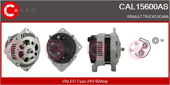 Generator / Alternator CAL15600AS CASCO