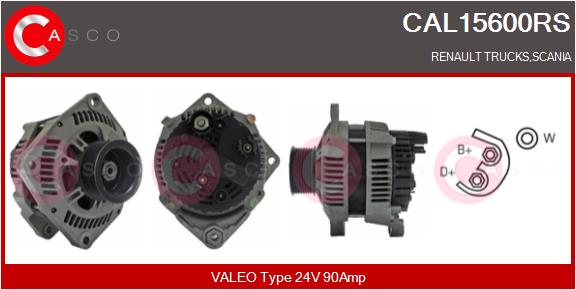 Generator / Alternator CAL15600RS CASCO