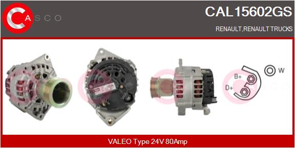 Generator / Alternator CAL15602GS CASCO
