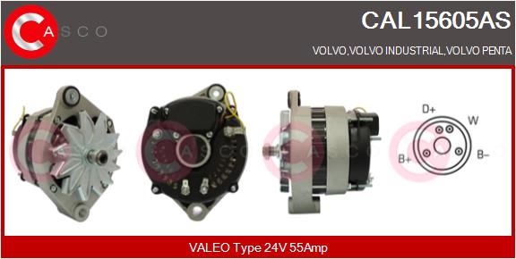 Generator / Alternator CAL15605AS CASCO