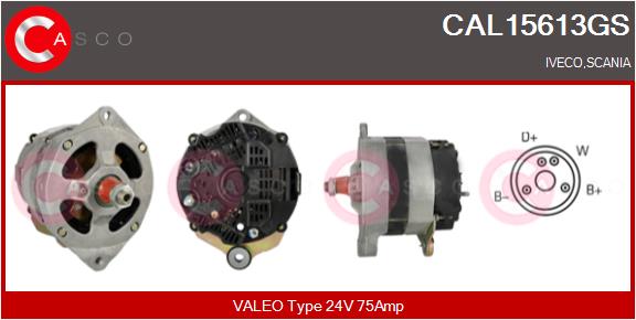 Generator / Alternator CAL15613GS CASCO