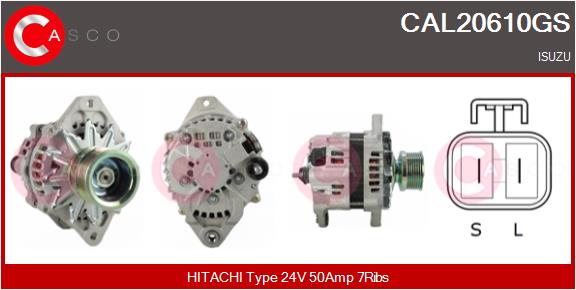 Generator / Alternator CAL20610GS CASCO