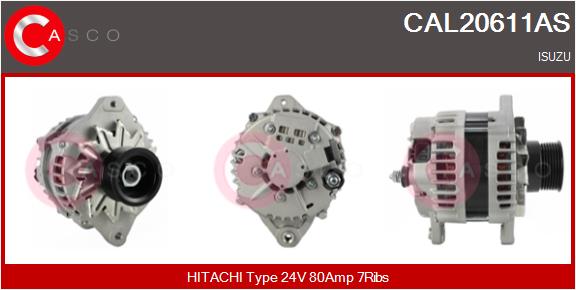 Generator / Alternator CAL20611AS CASCO