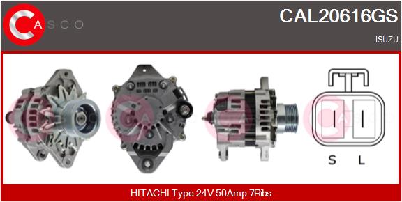Generator / Alternator CAL20616GS CASCO