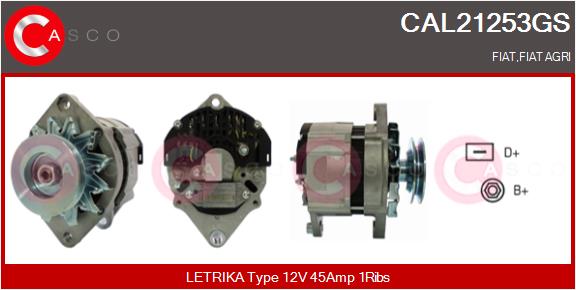 Generator / Alternator CAL21253GS CASCO