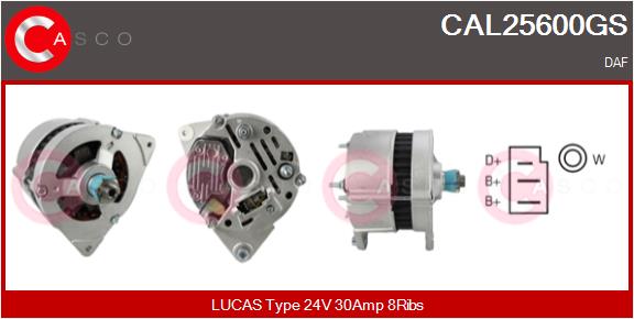 Generator / Alternator CAL25600GS CASCO