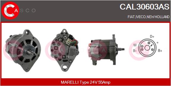 Generator / Alternator CAL30603AS CASCO