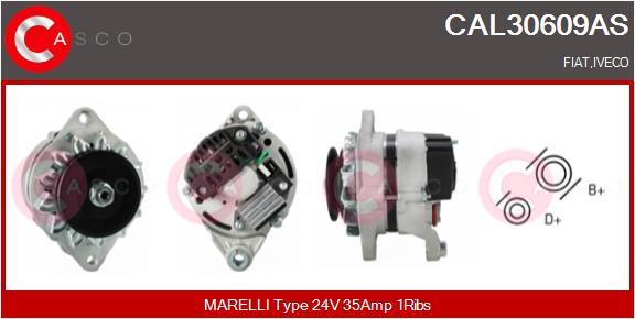 Generator / Alternator CAL30609AS CASCO