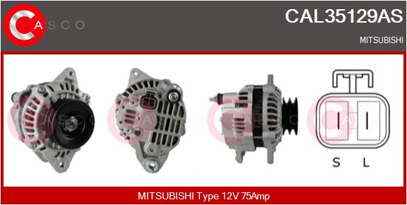 Generator / Alternator CAL35129AS CASCO