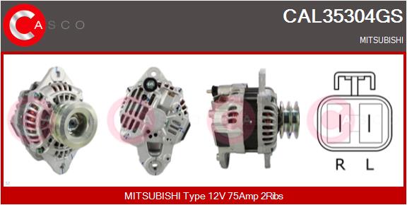 Generator / Alternator CAL35304GS CASCO