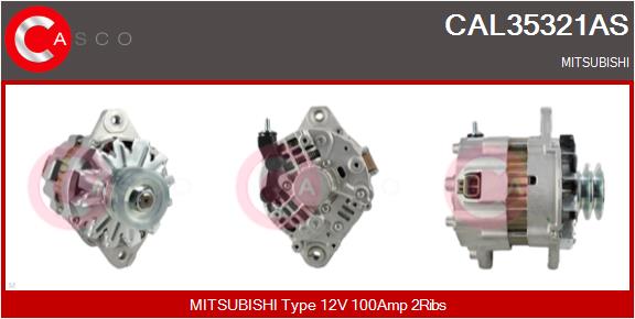 Generator / Alternator CAL35321AS CASCO