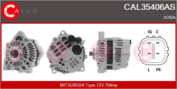 Generator / Alternator CAL35406AS CASCO