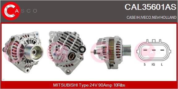 Generator / Alternator CAL35601AS CASCO