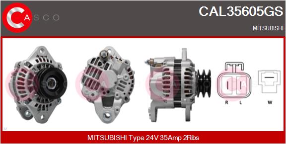 Generator / Alternator CAL35605GS CASCO